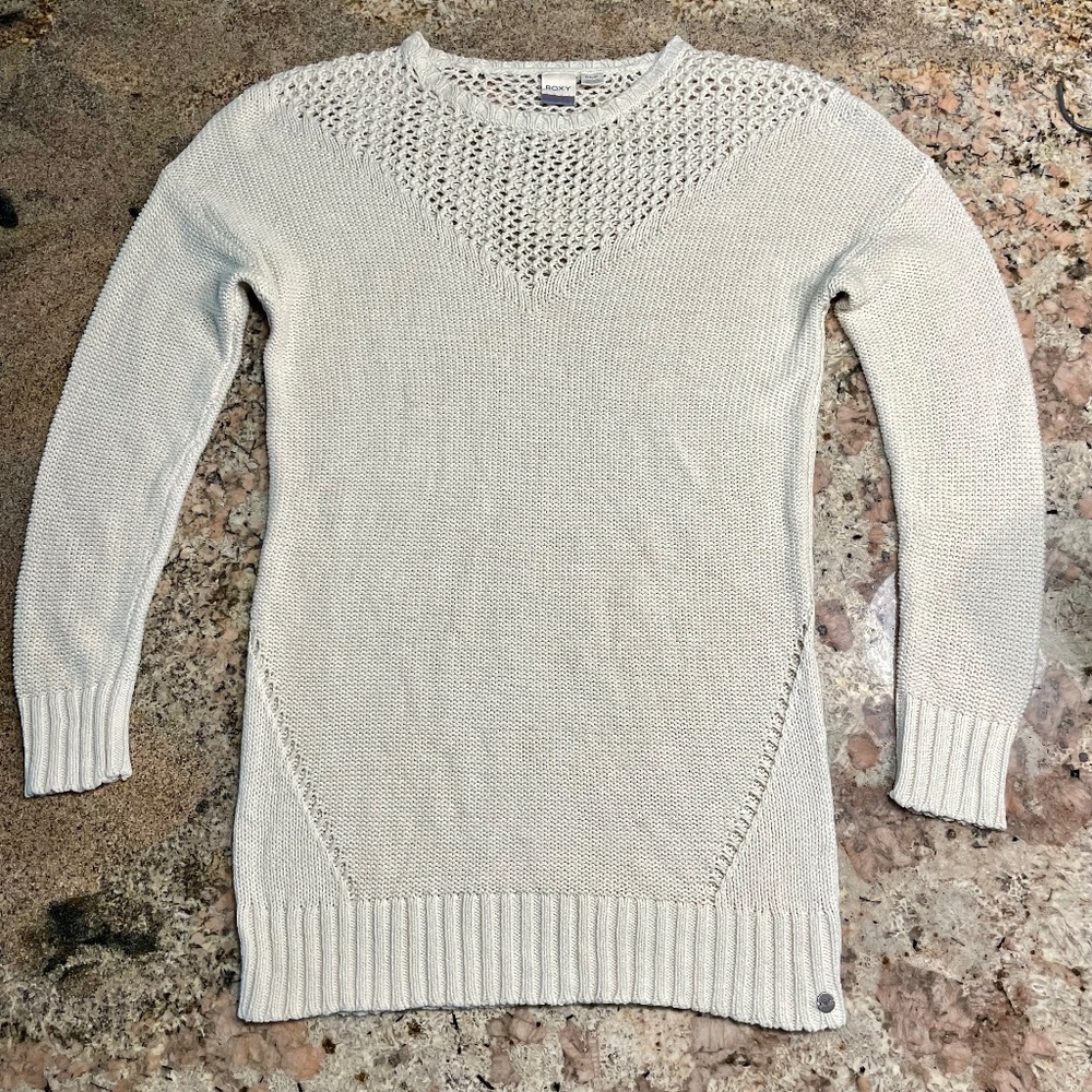 Roxy Pullover Sweater Tunic Small Like New